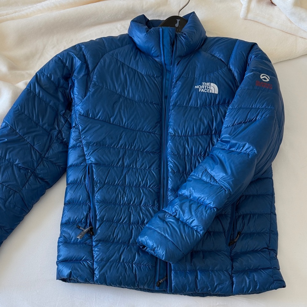 The North Face Men’s Summit Series Royal Blue Quilted Down Jacket